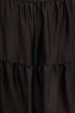 Black Midi Dress One Frill Shoulder -You And All Fashion Store Black Midi Dress One Frill Shoulder cdd25494 35ab 6