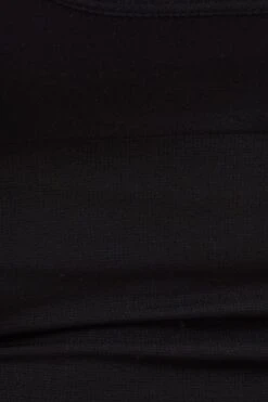 Black Seamless Rib Crop Top -You And All Fashion Store CBS0541A 84JBLACK 6