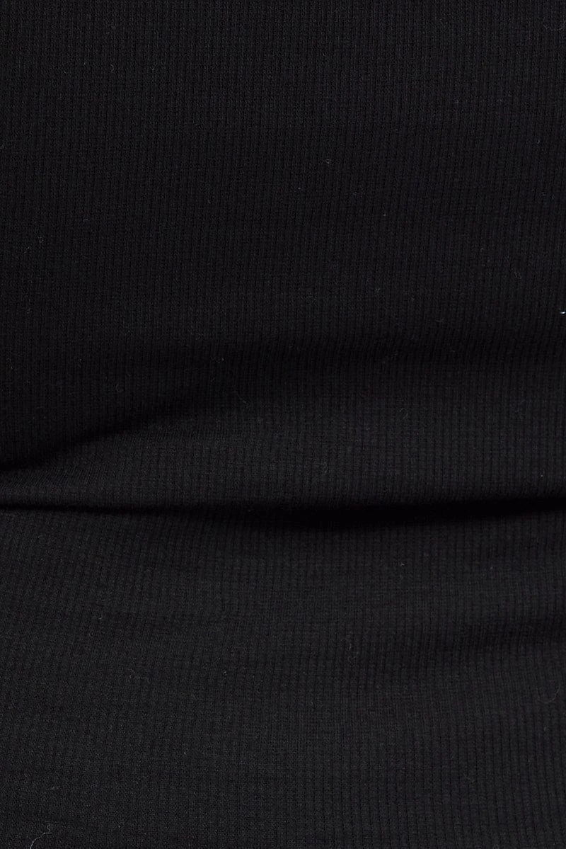 Black Tank Top Square Neck Sleeveless Cotton 6 Black Tank Top Square Neck Sleeveless Cotton - Image 6