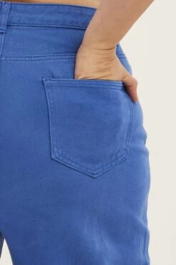 Blue Wide Leg Jeans High Rise -You And All Fashion Store CDL1287C 20JBCOBALT 6