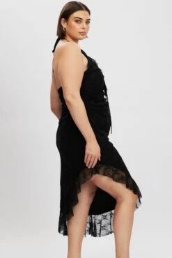 Black Asymmetric Lace Bodycon Dress 19 Black Asymmetric Lace Bodycon Dress -You And All Fashion Store CED3166 84AB Black 4CED3166 84AB Black