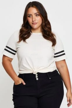 Beige Graphic T-shirt Short Sleeve -You And All Fashion Store CJC1013 84SBNUDE 3