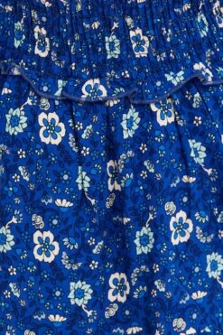 Blue Boho Kids Maxi Dress Sleeveless Tiered -You And All Fashion Store CKD12217MDD 34RBFLORALPRT 6