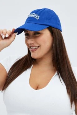 Blue Los Angeles Dad Cap