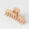 Beige Classic Hair Claw Clip