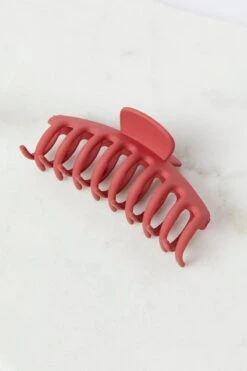 Red Classic Hair Claw Clip
