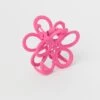 Pink Flower Claw Clip