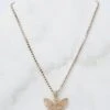 Gold Butterfly Pendent Necklace