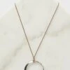 Silver Circle Pendent Necklace