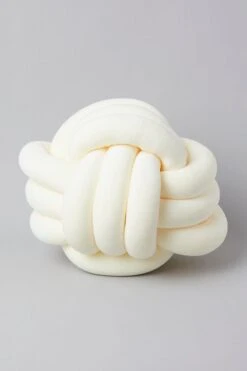 White Knot Cushion
