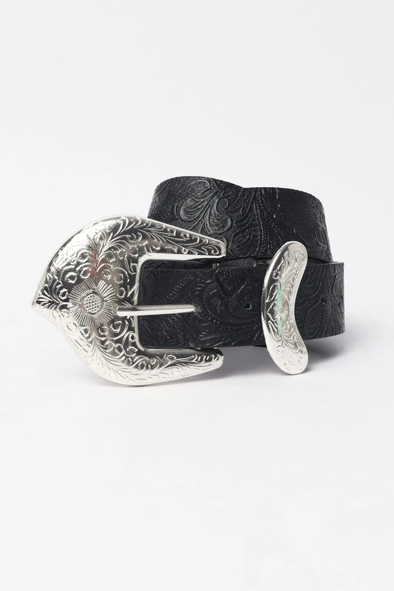 Black Waist And Hip Jeans Western Belt 1 Black Waist And Hip Jeans Western Belt