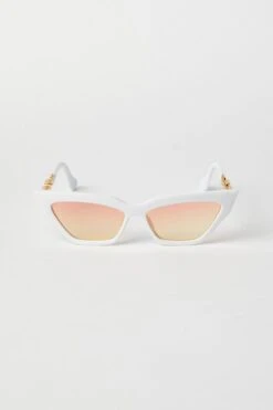 White Cat Eye Fashion Sunglasses
