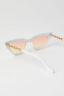 White Cat Eye Fashion Sunglasses -You And All Fashion Store cact00567 51b white 3