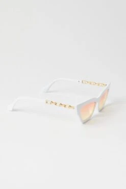 White Cat Eye Fashion Sunglasses -You And All Fashion Store cact00567 51b white 4