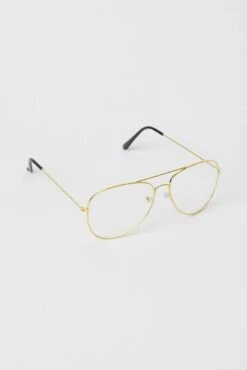 Metallic Fashion Glasses -You And All Fashion Store cact01966 51b clear 4