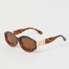 Brown Animal Print Fashion Sunglasses