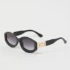 Black Animal Print Fashion Sunglasses