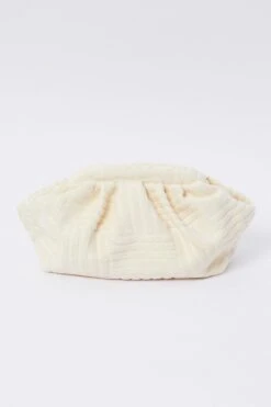 White Toweling Detail Crossbody Bag -You And All Fashion Store cacw01211 51b white 3