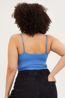 Blue Seamless Bralette -You And All Fashion Store cbs0541a 84j blue 5 1