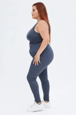 Grey Leggings Activewear -You And All Fashion Store cbs1263 84j charcoal 4