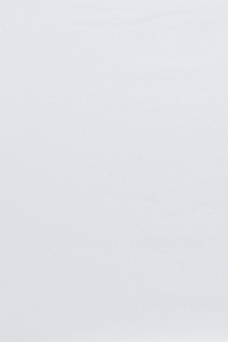 White Crop Tank Top Square Neck 6 White Crop Tank Top Square Neck - Image 6