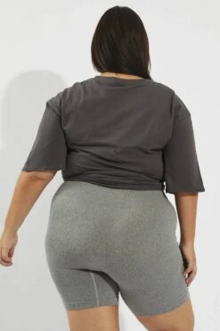 Grey Bike Shorts Seamless -You And All Fashion Store cbs1756 84j grey marle 5