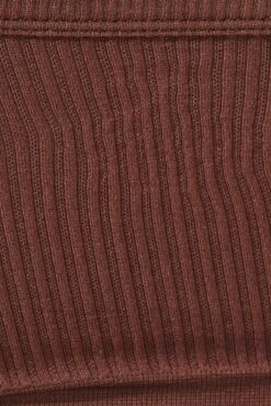 Brown Singlet Top Seamless -You And All Fashion Store cbs1813 84j brown 6