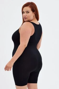 Black Unitard Seamless Activewear -You And All Fashion Store cbs1839 39j black 5
