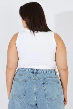 White Cut Out Tank Top Crew Neck Seamless 10 White Cut Out Tank Top Crew Neck Seamless -You And All Fashion Store cbs1922 84j white 5