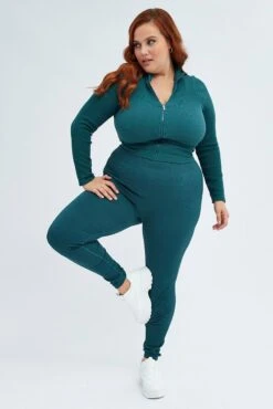 Green Leggings Seamless Activewear