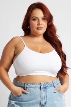 White Bralette V-neck Seamless -You And All Fashion Store cbs2035 84j white 3