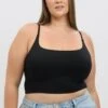 Black Singlet Round Neck Seamless