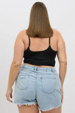 Black Singlet Round Neck Seamless -You And All Fashion Store cbs2197a 84j black 5