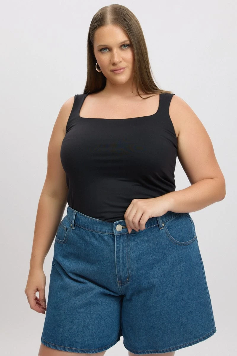 Black Tank Top Sleeveless Supersoft 1 Black Tank Top Sleeveless Supersoft