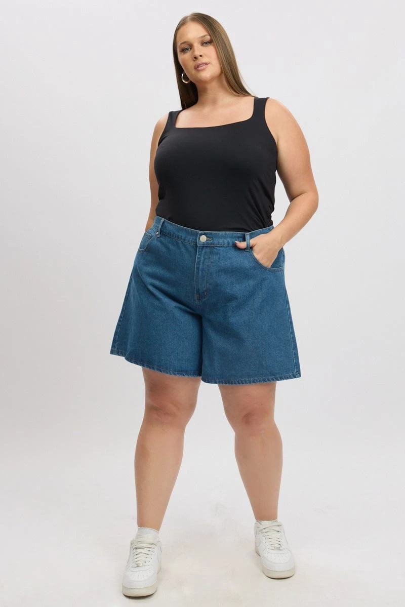 Black Tank Top Sleeveless Supersoft 2 Black Tank Top Sleeveless Supersoft - Image 2