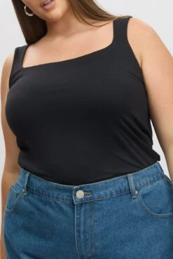 Black Tank Top Sleeveless Supersoft 11 Black Tank Top Sleeveless Supersoft -You And All Fashion Store cbs2248 84j black 6