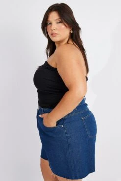 Black Bandeau Top Supersoft -You And All Fashion Store cbs2346 84jb black 4