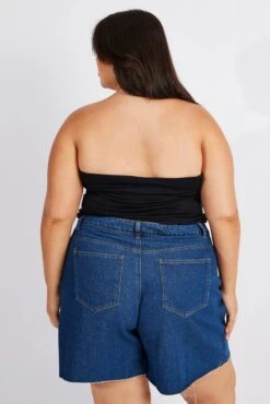 Black Bandeau Top Supersoft -You And All Fashion Store cbs2346 84jb black 5