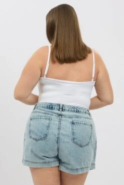 White Bodysuit Sleeveless -You And All Fashion Store cbs2357 84jb white 5