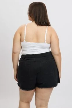 White Bodysuit Singlet Front Ruched Supersoft 9 White Bodysuit Singlet Front Ruched Supersoft -You And All Fashion Store cbs2493 84j white 4