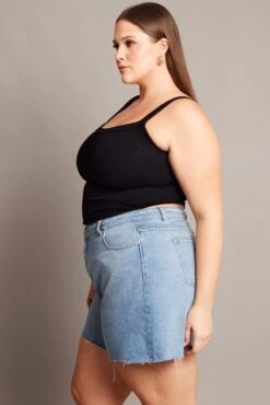 Black Singlet Skinny Fit Round Neck -You And All Fashion Store cbs2606a 84j black 4