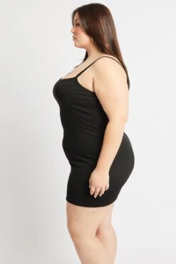 Black Dress Sleeveless Square Neck -You And All Fashion Store cbs2619 84jb black 4