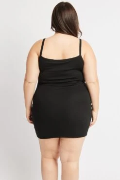 Black Dress Sleeveless Square Neck -You And All Fashion Store cbs2619 84jb black 5