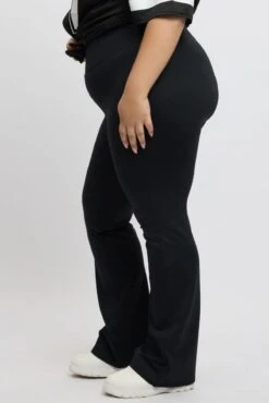 Black Flared Leggings High Rise -You And All Fashion Store cbs3023x 84jb black 4