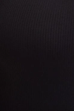 Black Rib Bodysuit Sleeveless Seamless -You And All Fashion Store cbs8308 39j black 6