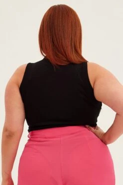 Black Bodysuit Sleeveless Crew Neck -You And All Fashion Store cbs8550 84jb black 5