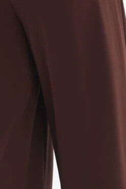 Brown Sandwash Tailored Wide Leg Pants -You And All Fashion Store cbt0063x 127a chocolate 6