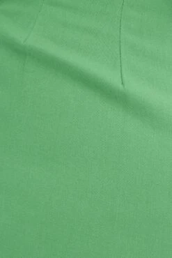 Green Wide Leg Pant High Waist Cotton -You And All Fashion Store cbt0294 33a green 6