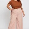 Pink High Waist Wide Leg Pant