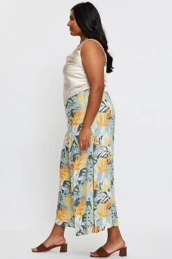 Print Wide Leg Pants High Rise -You And All Fashion Store cbt1080 33b print 4